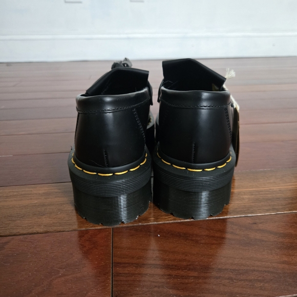 Dr. Martens Adrian Bex Smooth Leather Black Tassel Loafers - Picture 3 of 5